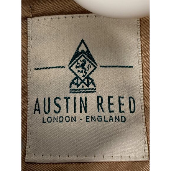 VTG Austin Reed Mens 40S Trench Coat Rain & Stain Repellent Wool Liner Black - Picture 10 of 11